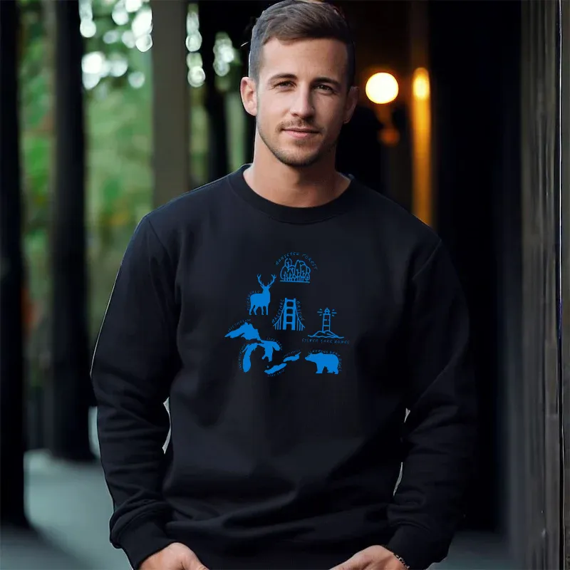 "Michigan Favorites" Men's Classic Crew Sweatshirt