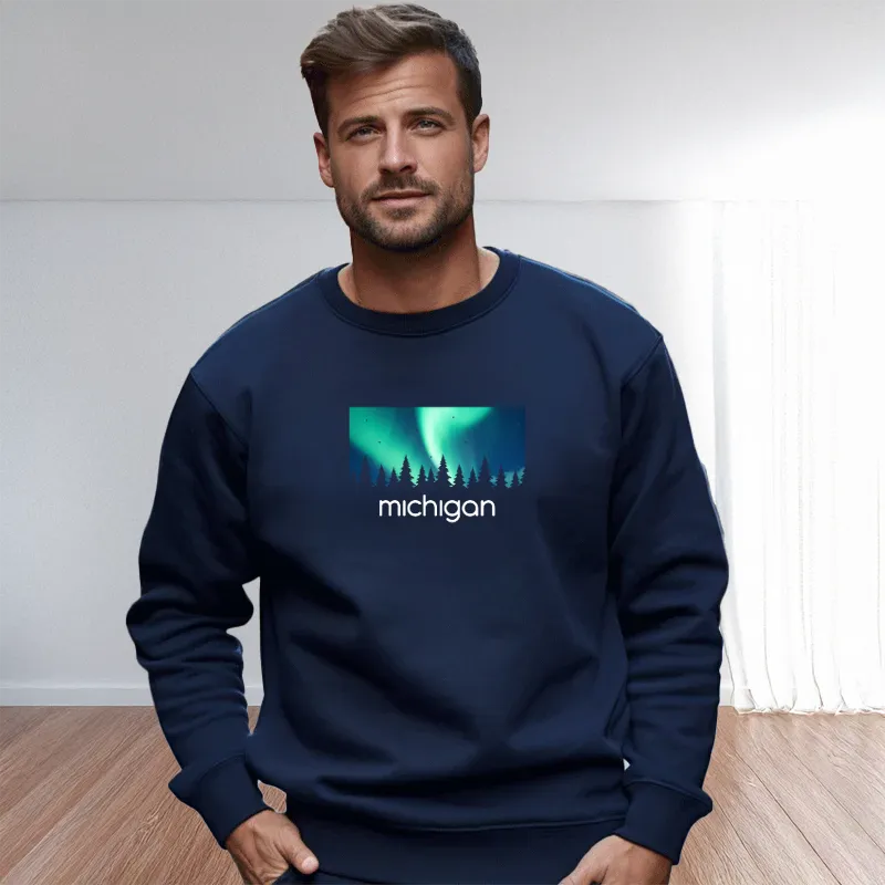 "Northern Sky" Men's Classic Crew Sweatshirt