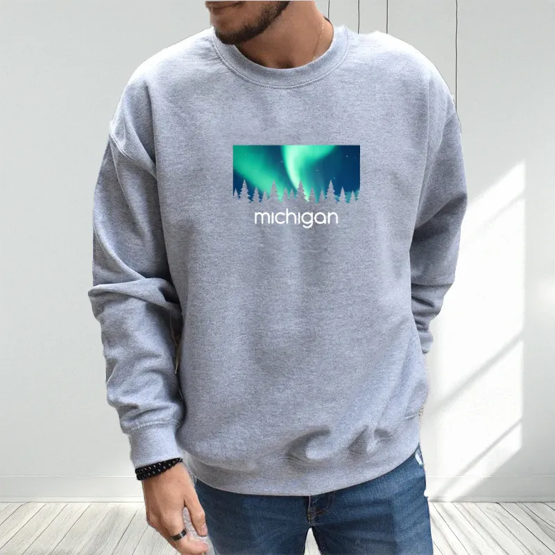 "Northern Sky" Men's Classic Crew Sweatshirt