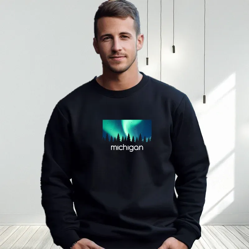 "Northern Sky" Men's Classic Crew Sweatshirt