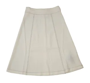 Rapheeze Designed Midi Wide Skirt with Hem Fringes