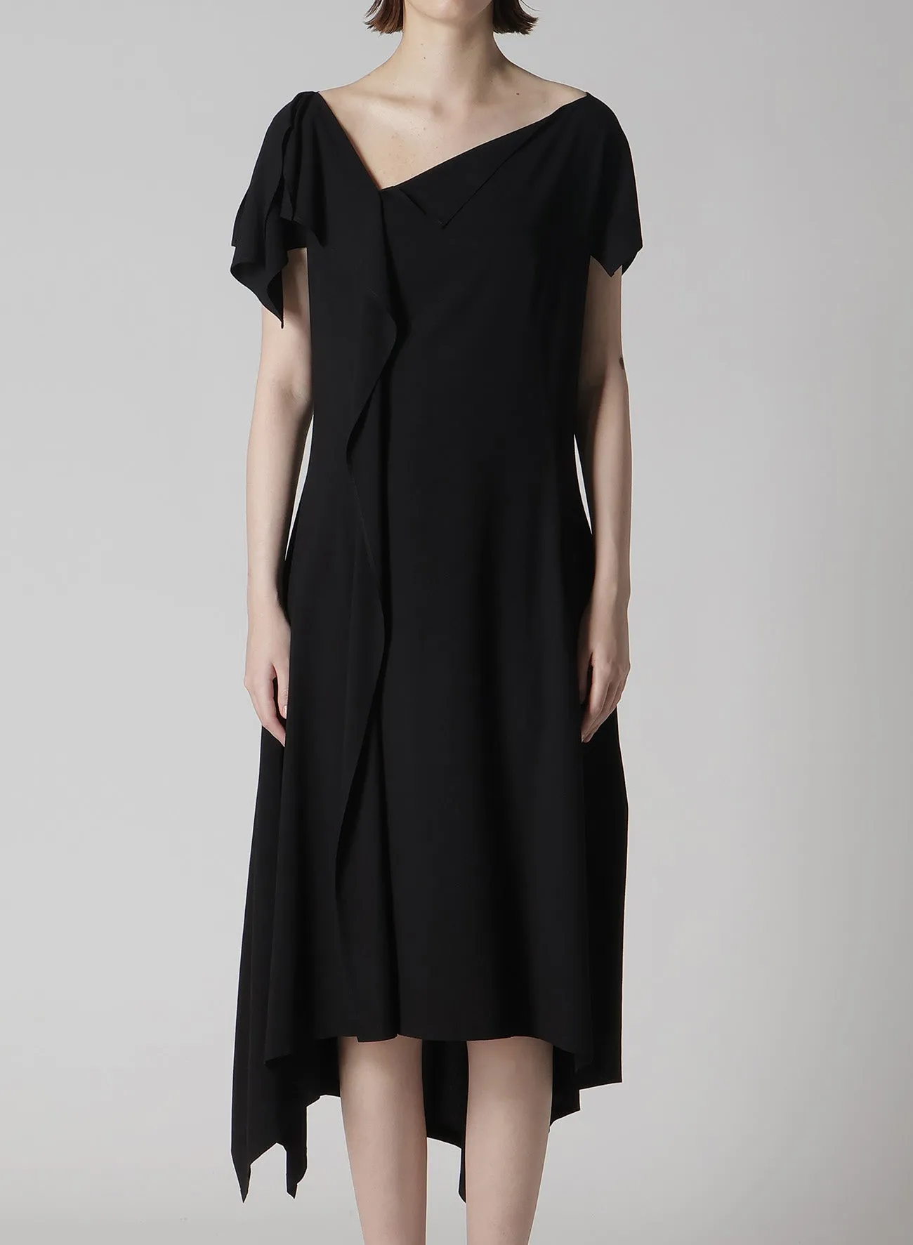 RAYON CAMBRIC HANDKERCHIEF HEM DRESS