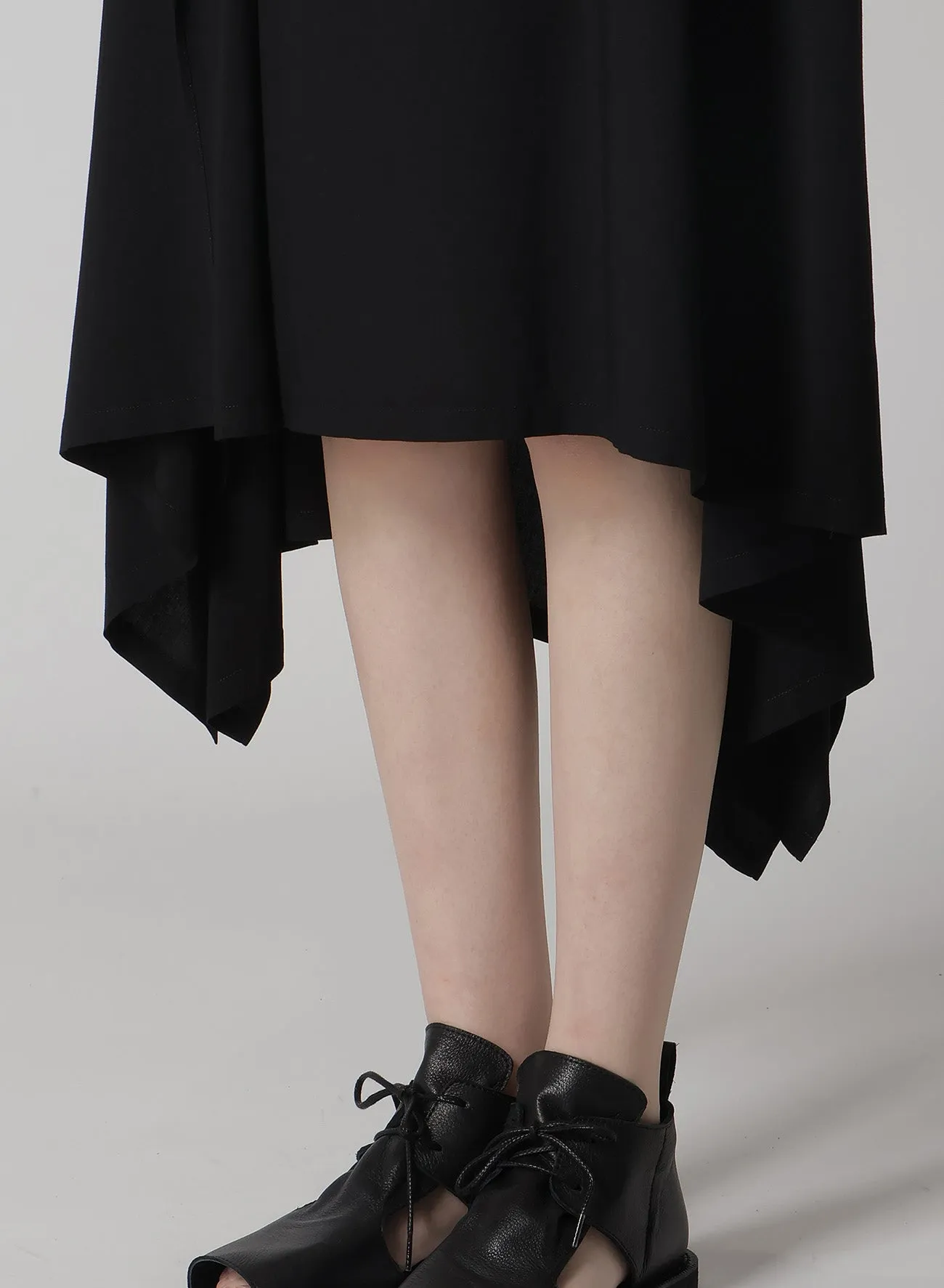 RAYON CAMBRIC HANDKERCHIEF HEM DRESS