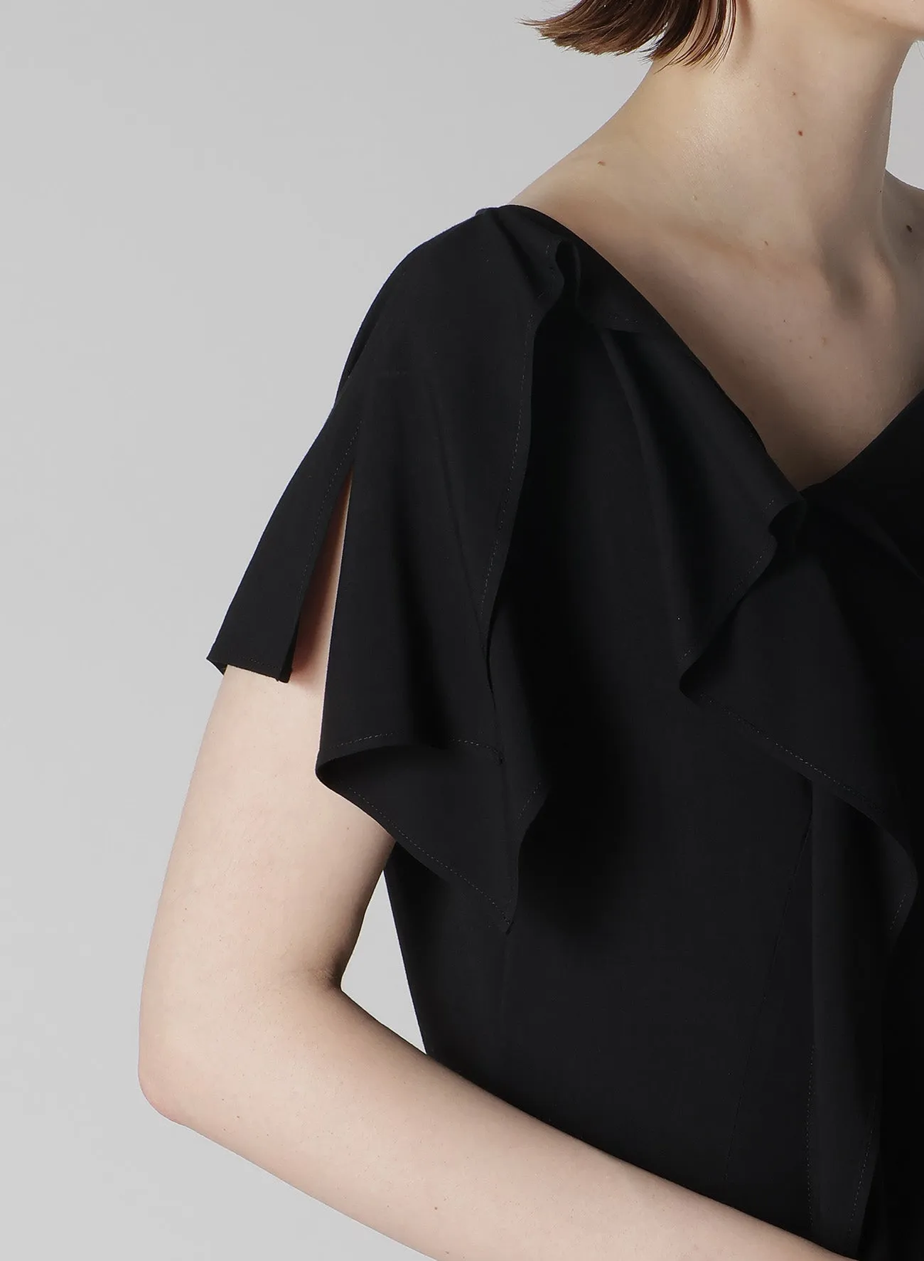 RAYON CAMBRIC HANDKERCHIEF HEM DRESS