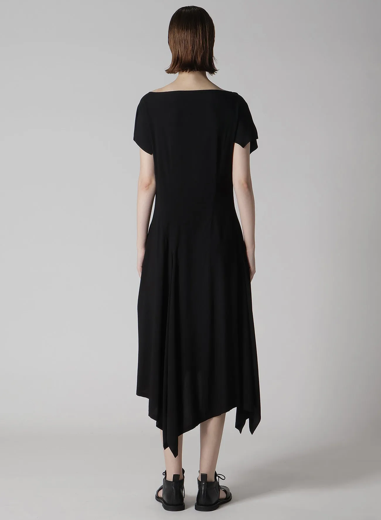 RAYON CAMBRIC HANDKERCHIEF HEM DRESS