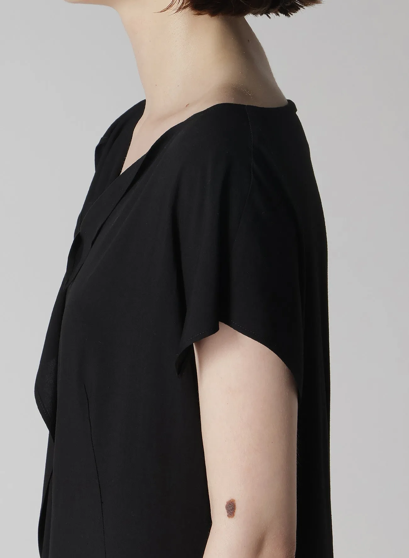 RAYON CAMBRIC HANDKERCHIEF HEM DRESS