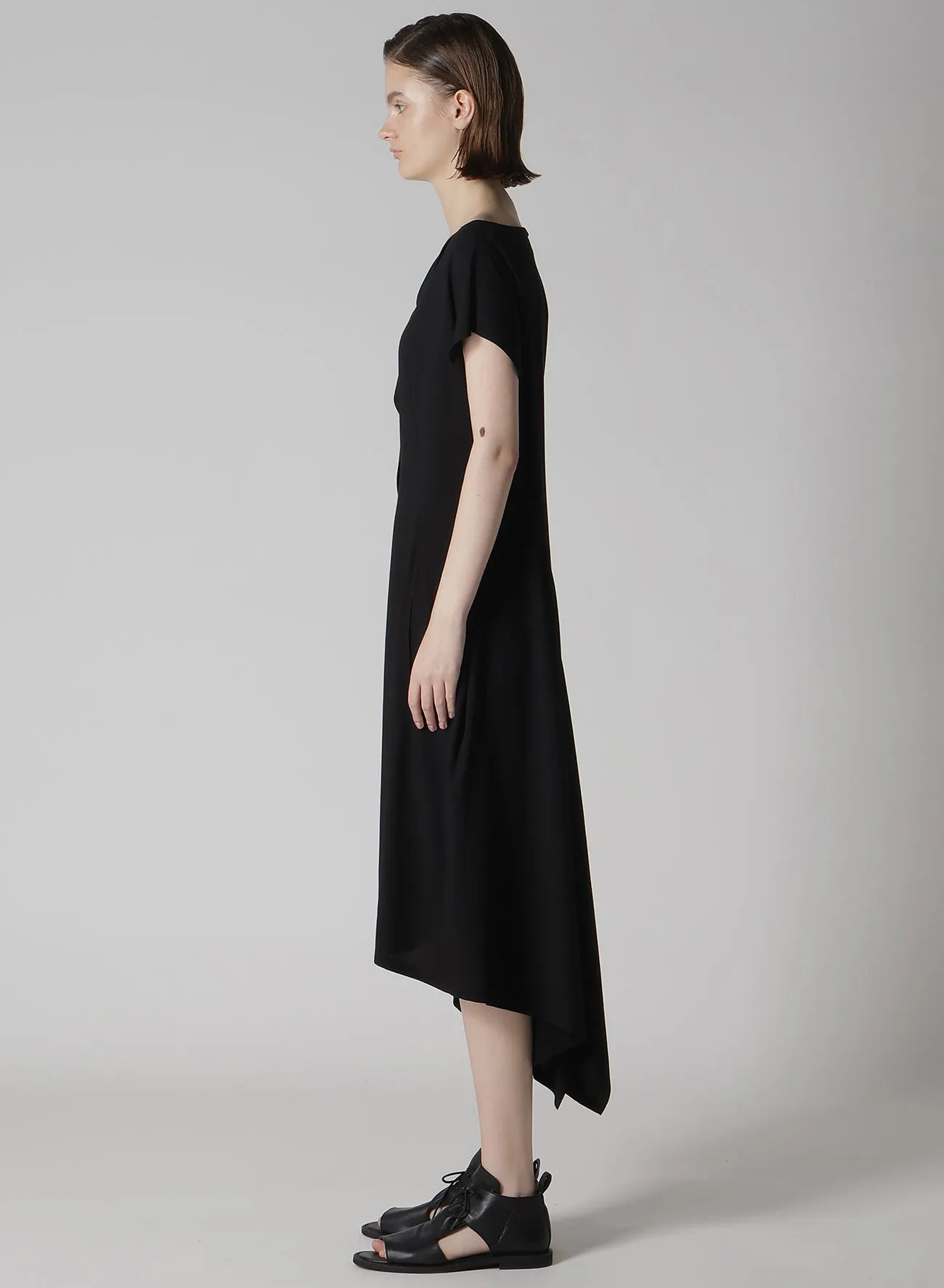 RAYON CAMBRIC HANDKERCHIEF HEM DRESS