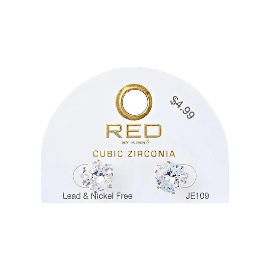 Red By Kiss Jewelry - Glam Cubic Zirconia Earrings