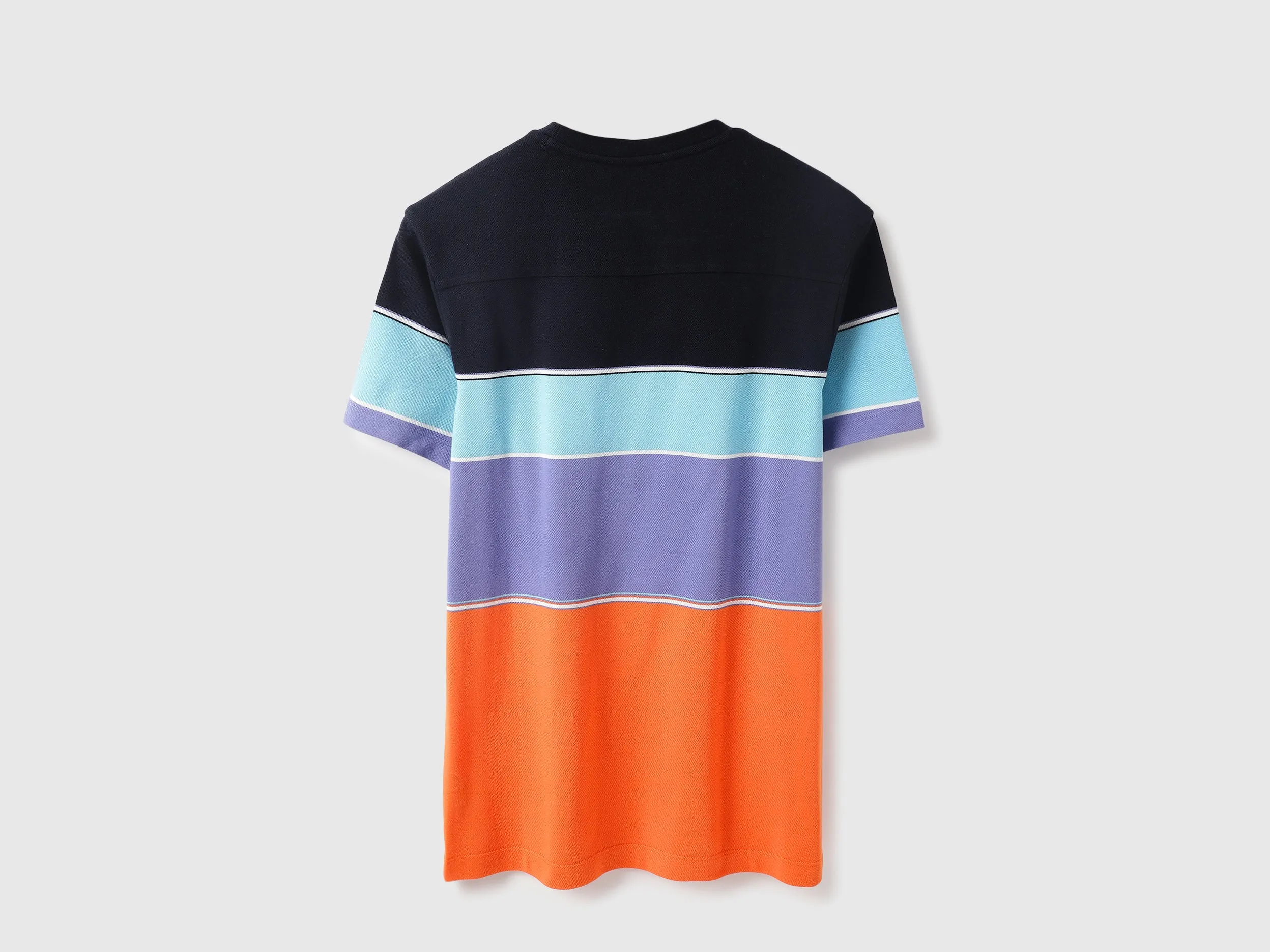 Regular Fit Round Neck Colorblock T-Shirt