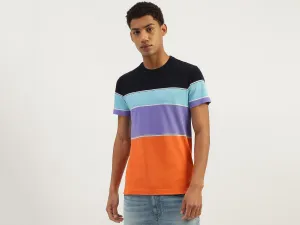 Regular Fit Round Neck Colorblock T-Shirt