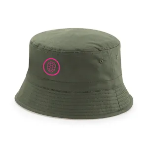 Reversible Bucket Hat in Olive Green