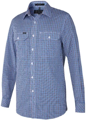 Ritemate Men's Yarn Dyed Check, Dual Pocket, Long Sleeve Shirt - 3 Colours