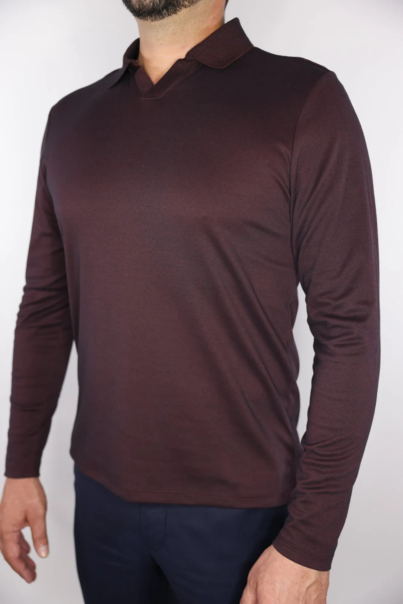 Robert Barakett Adison Open Collar Polo