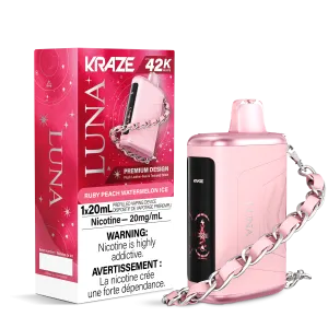 Ruby Peach Watermelon Ice - KRAZE Luna 42K Disposable