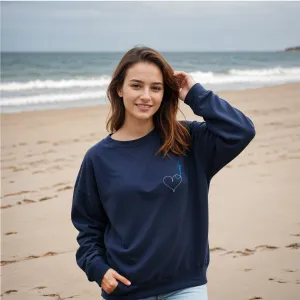 SALE "Hooked on Love" Relaxed Fit Classic Crew Unisex Sweatshirt
