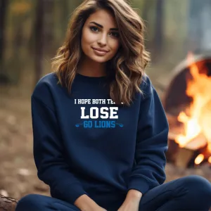 SALE "I Hope Both Teams Lose" Relaxed Fit Classic Crew Unisex Sweatshirt