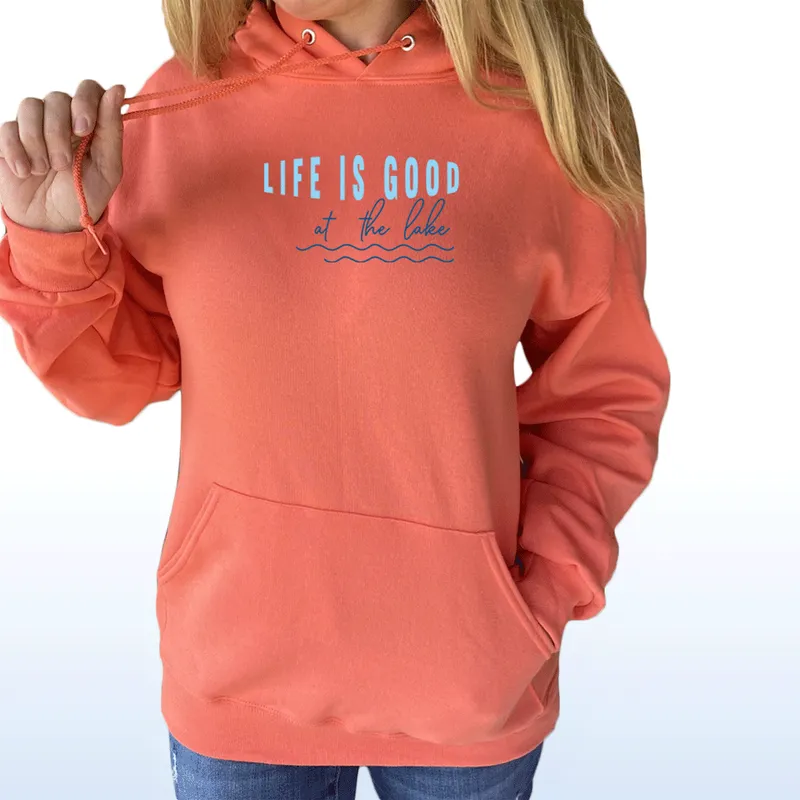 SALE "Life Is Good" Relaxed Fit Classic Unisex Hoodie