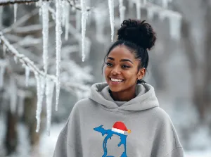 SALE "SANTA Football In The D" Relaxed Fit Classic Unisex Hoodie