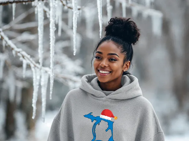 SALE "SANTA Football In The D" Relaxed Fit Classic Unisex Hoodie