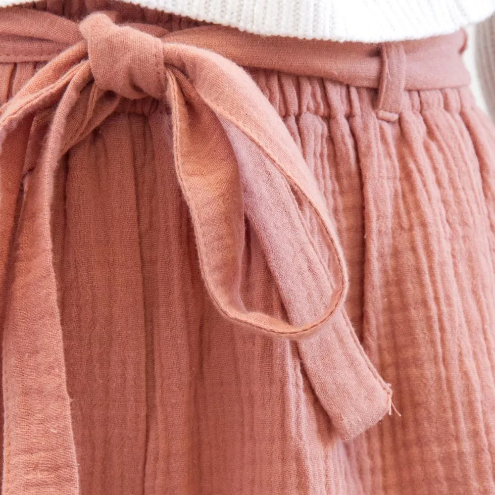 Sashed High Waist Shorts