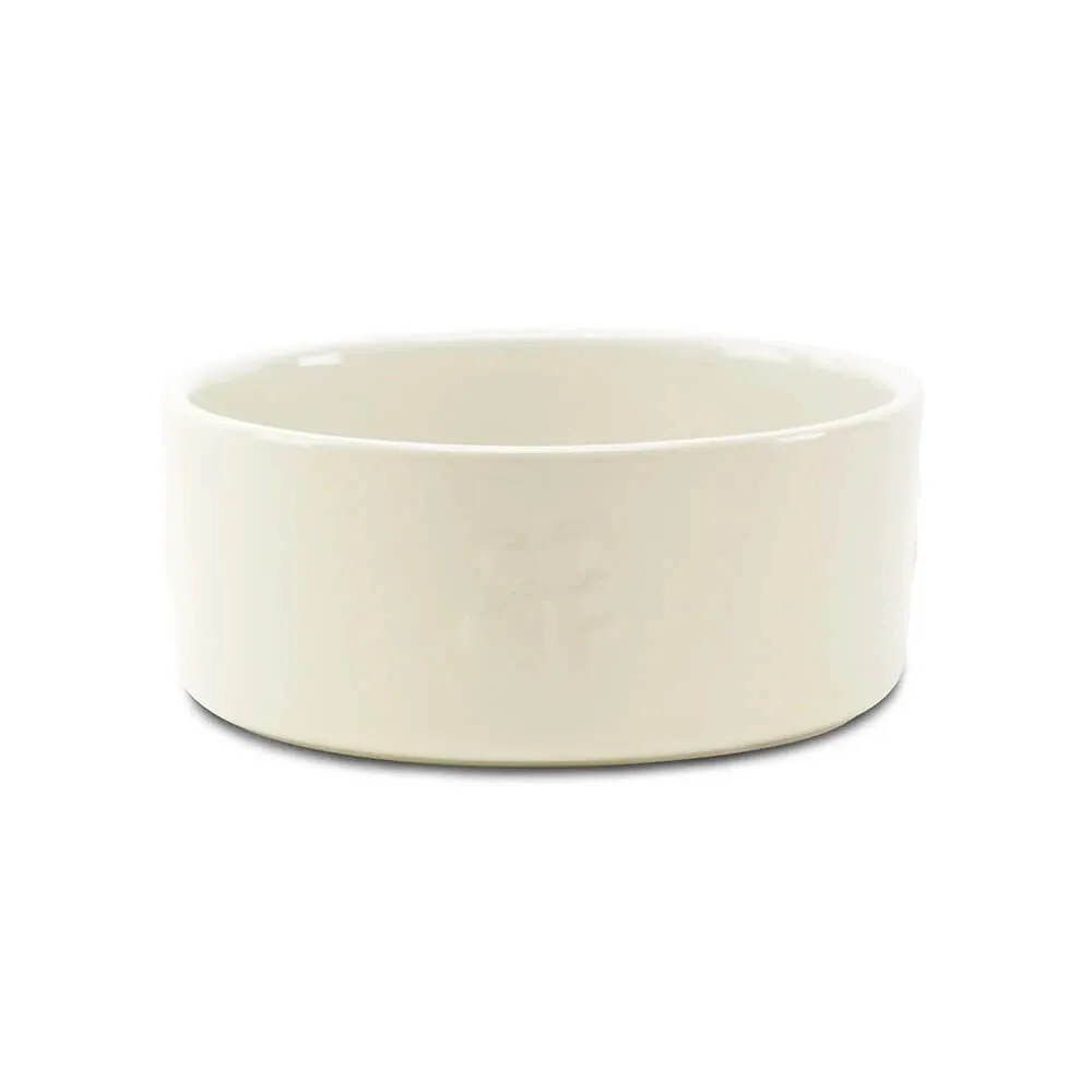 Scruffs Icon Dog Food Bowl - Cream