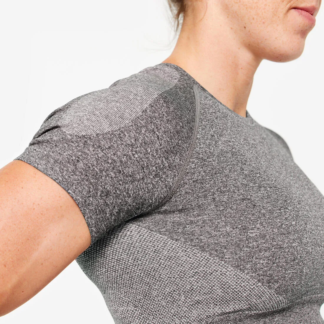 Seamless Short-Sleeved Cropped Fitness T-Shirt