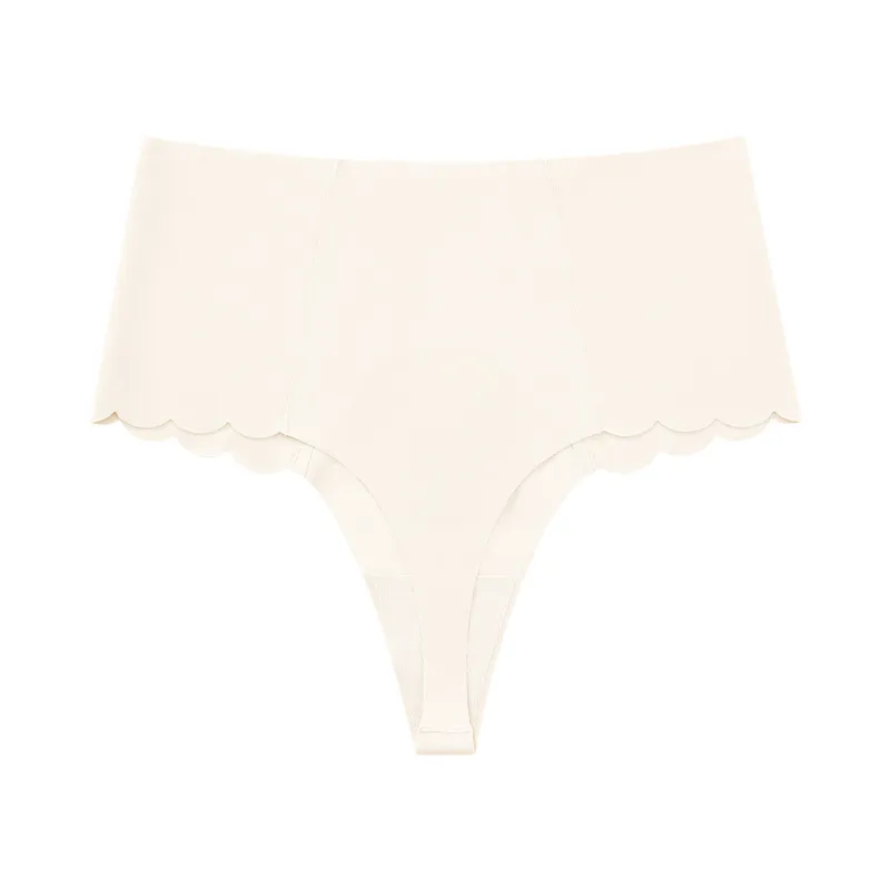 Seamless Wave Edge Invisible Yoga Panties Thong
