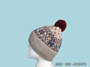 Snowflake Alpaca Hat