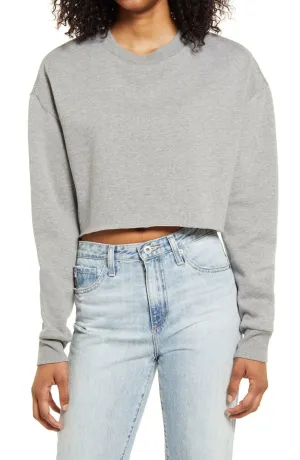Socialite Women's Crop Fleece Sweatshirt