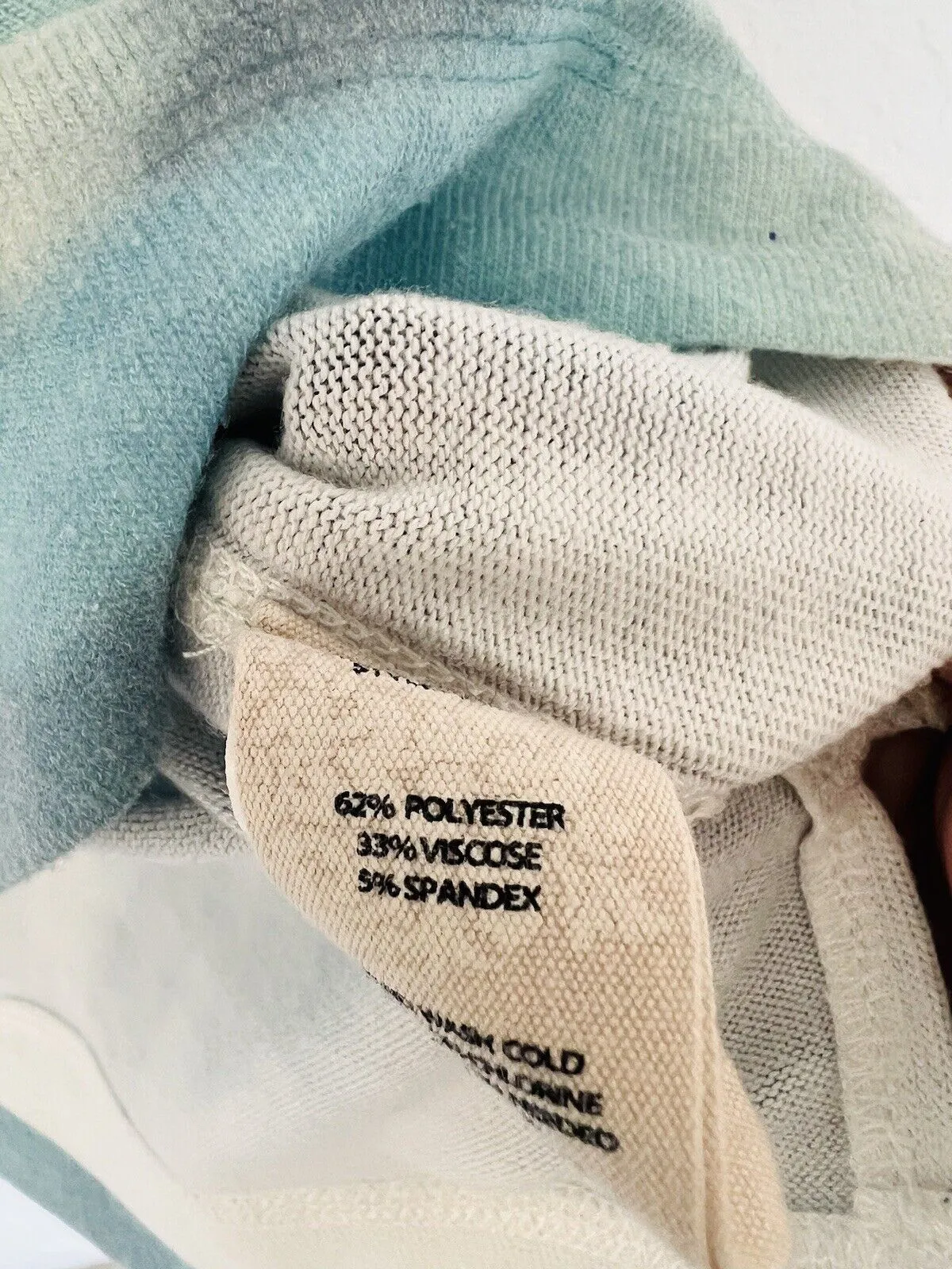 SOFT SURROUNDINGS Pastel Watercolor Sweater Sz S Bohemian Artsy Soft Long Knit