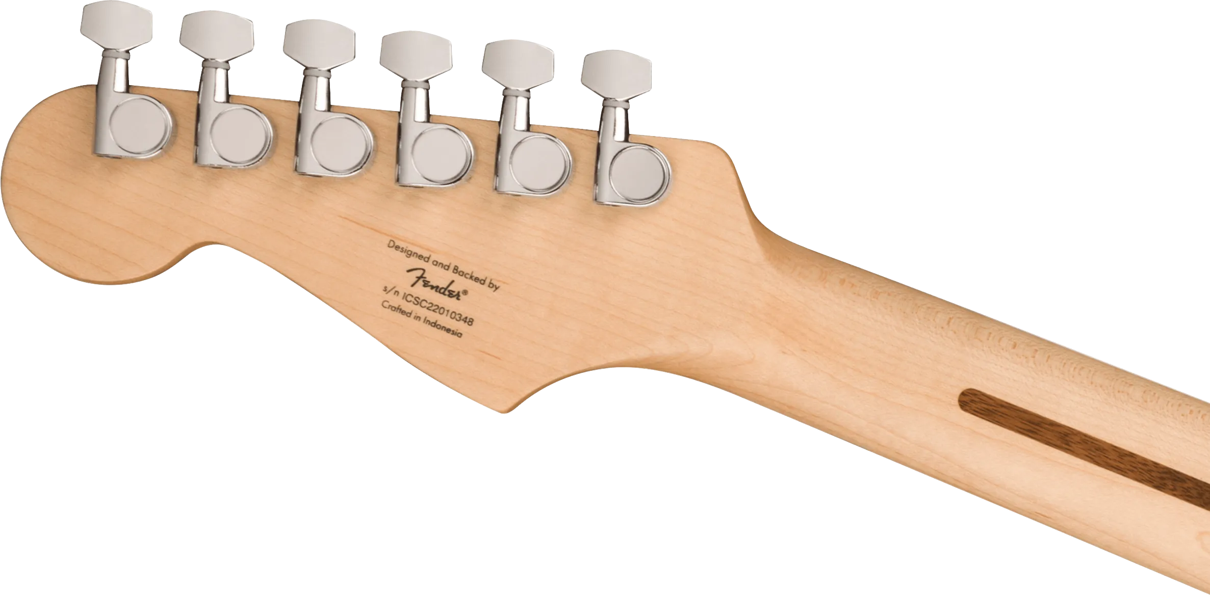 Squier Sonic Stratocaster HSS, Maple Fingerboard, White Pickguard, Tahitian Coral