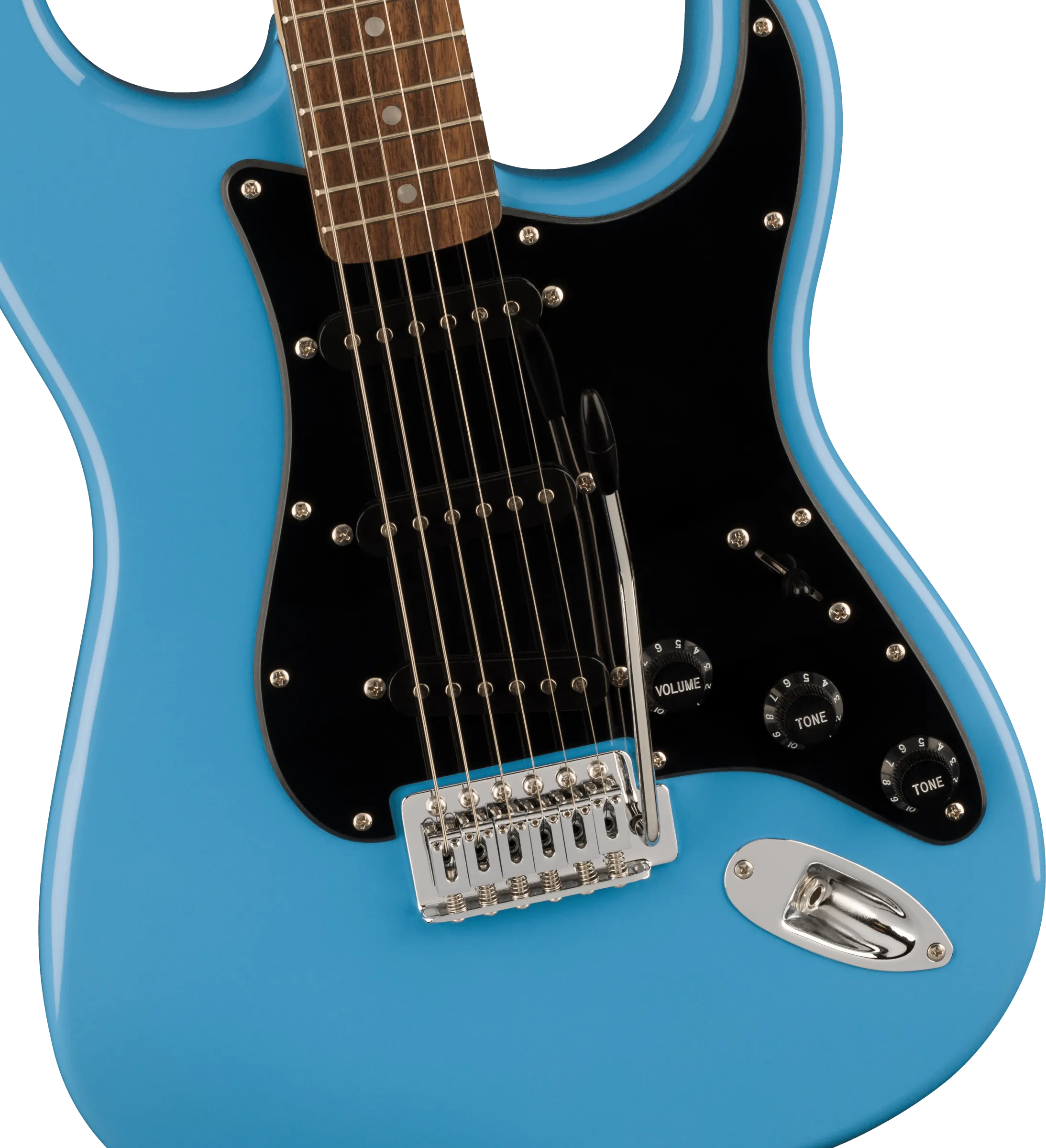 Squier Sonic Stratocaster, Laurel Fingerboard, Black Pickguard, California Blue