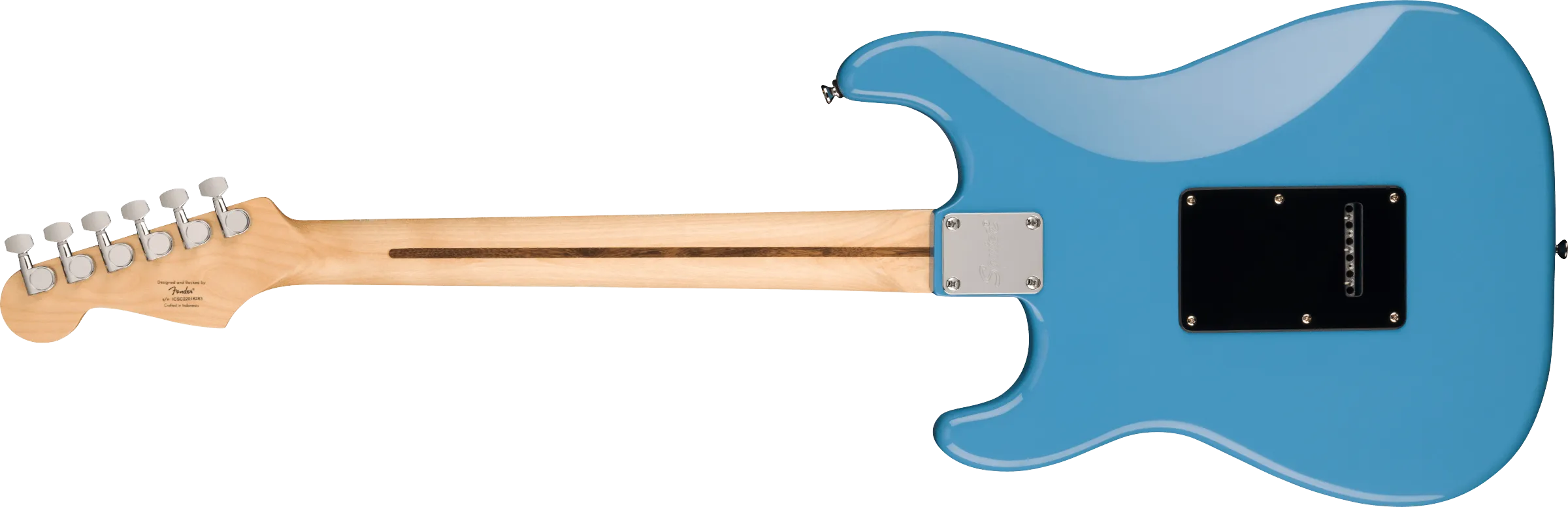 Squier Sonic Stratocaster, Laurel Fingerboard, Black Pickguard, California Blue