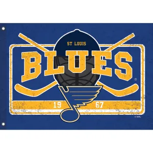 St Louis Blues, Linen Estate Flag,17l4374