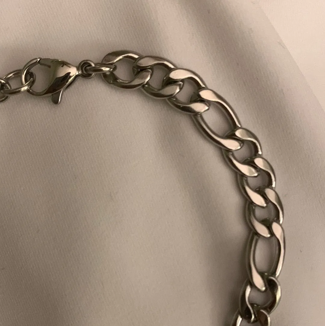 Stainless Steel Figaro Bracelet