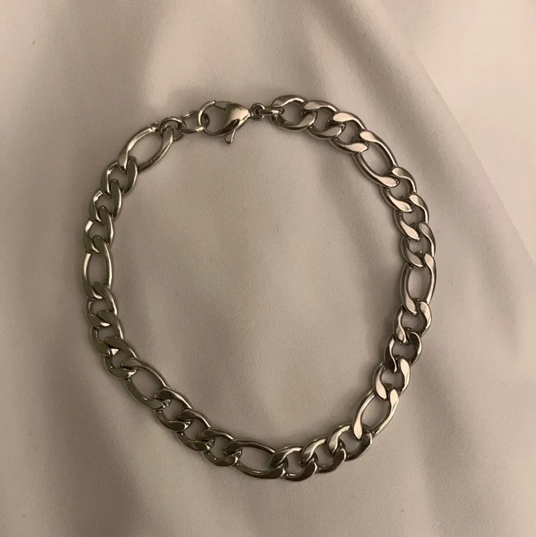 Stainless Steel Figaro Bracelet