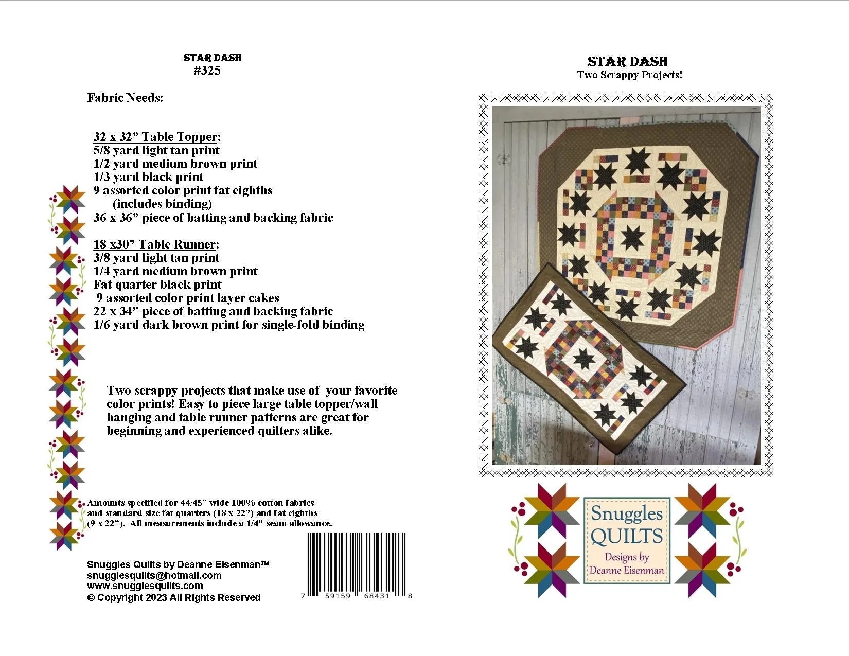 Star Dash Quilt Pattern