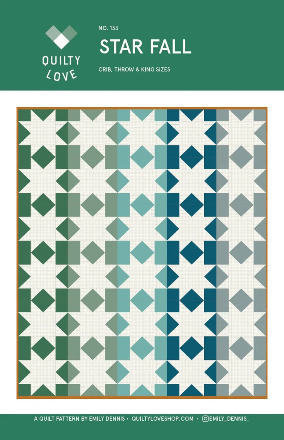 Star Fall Quilt Pattern by Emily Dennis