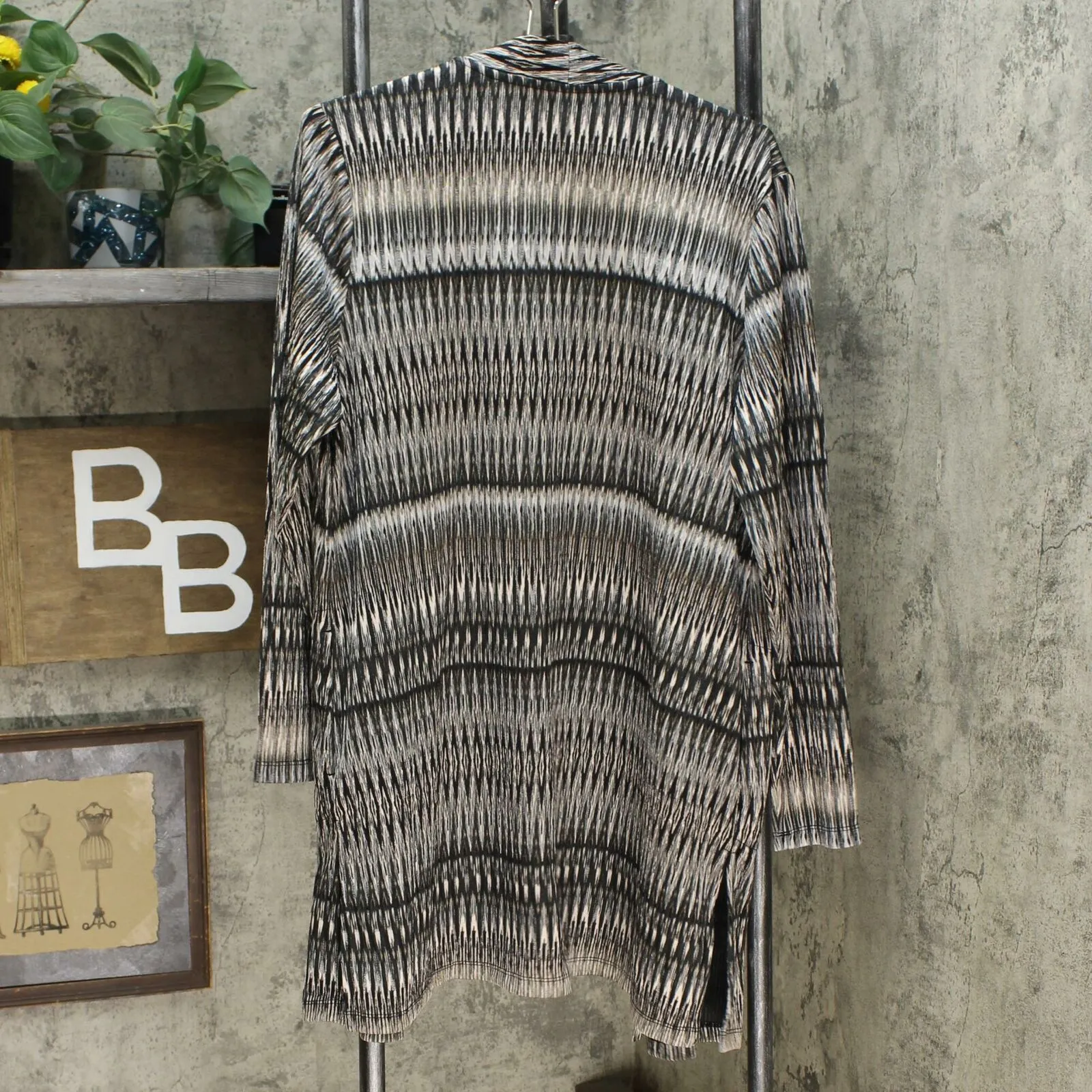 Susan Graver Women's Long Length Knit Cardigan. A344838