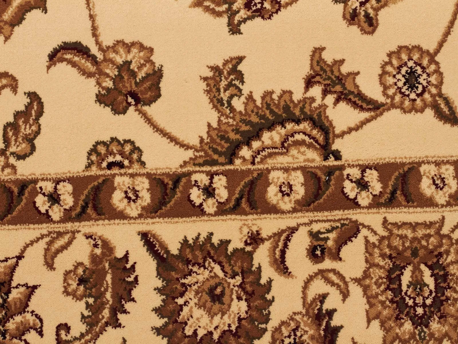 Sydney Classic Runner Ivory with Ivory Border Runner Rug