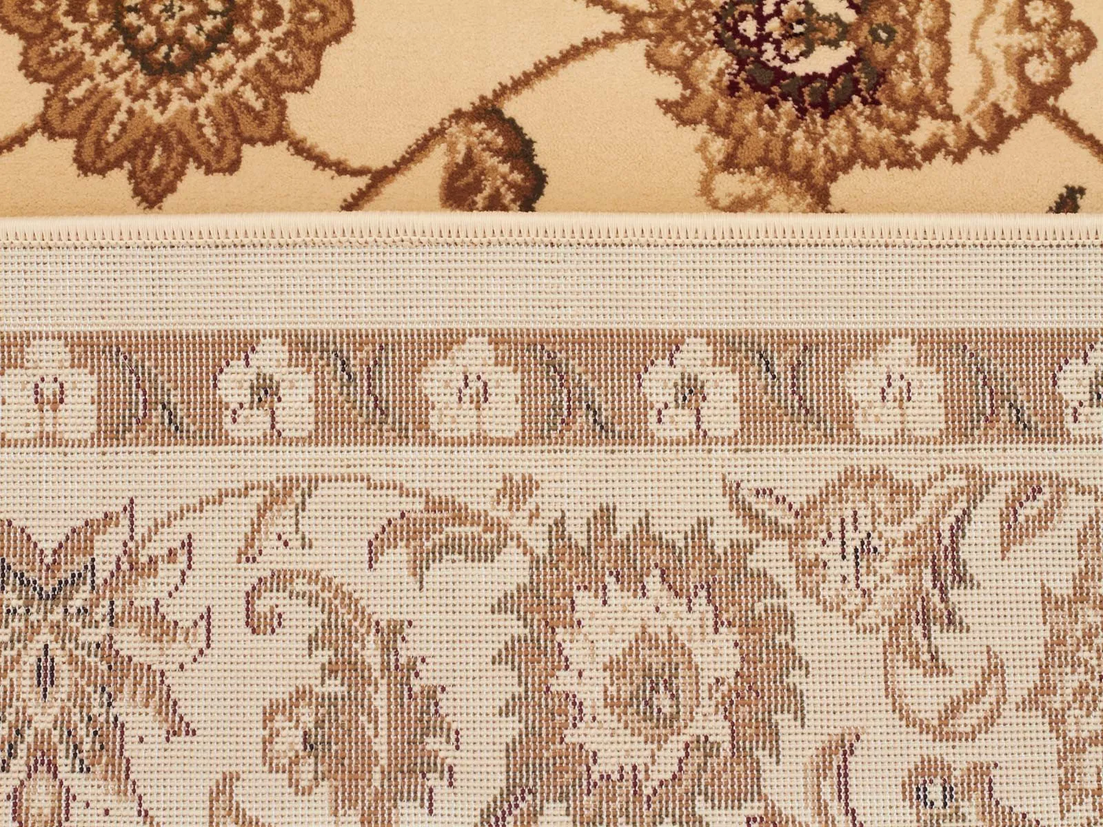 Sydney Classic Runner Ivory with Ivory Border Runner Rug