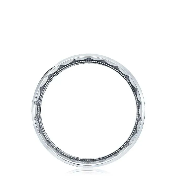 Tacori Men's Classic Brush Finish Wedding Band in 18K White Gold