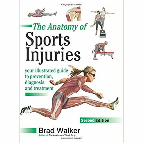 The Anatomy 2 Books Collection Set By Brad Walker (Stretching, Sports Injuries)