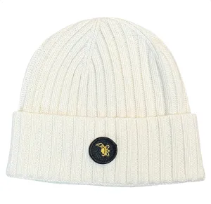 THE FLAMEKEEPERS HAT CLUB MERCANTE BEANIE IVORY