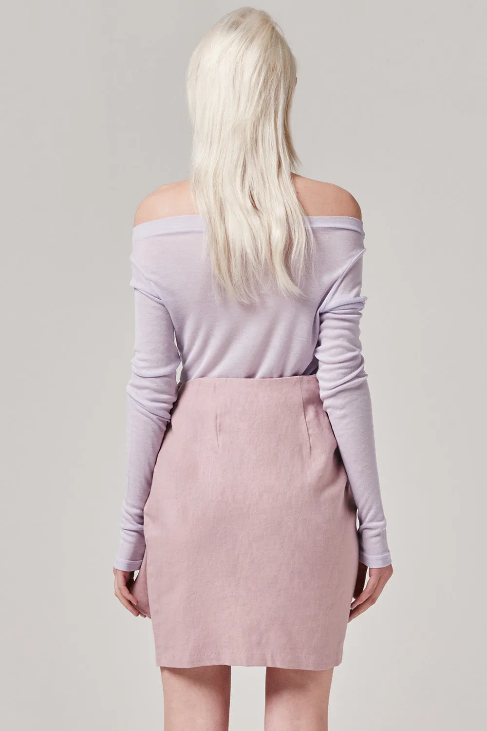 Tie Front Wrap Mini Skirt