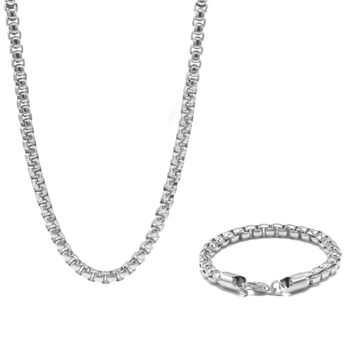 Timeless Box Chain & Bracelet Set
