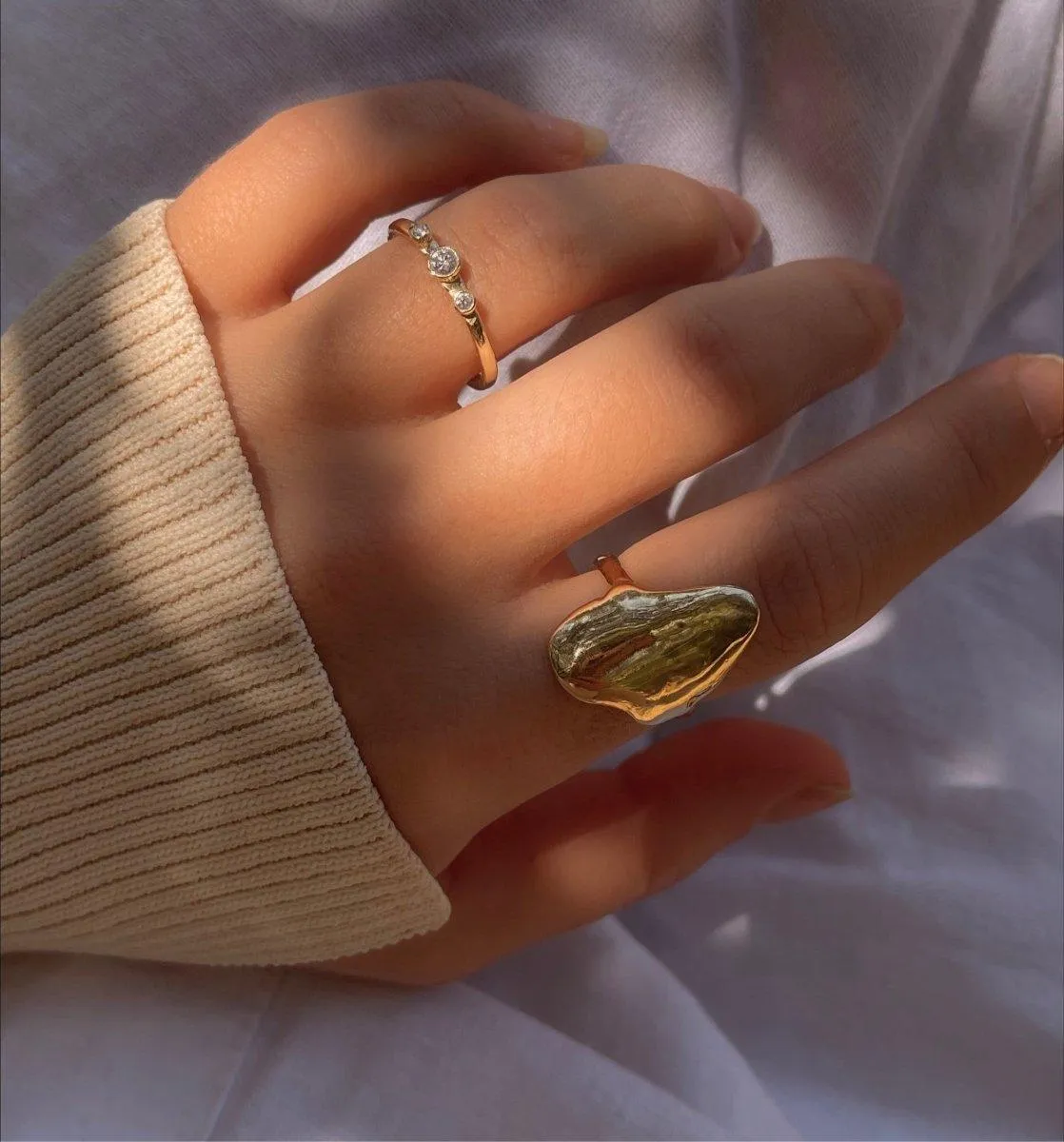 Timeless Diamond Stacking Ring