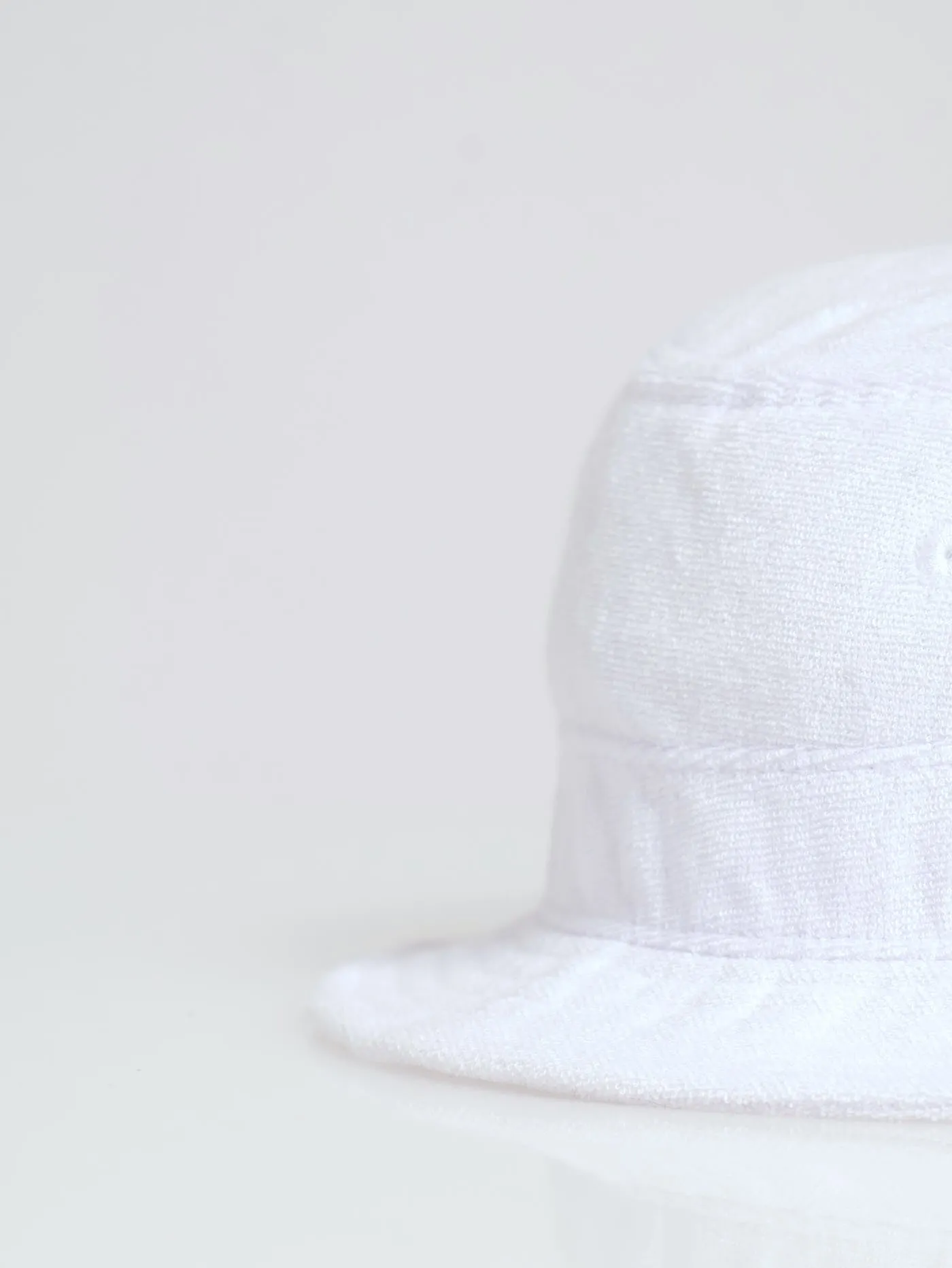Toweling Bucket Hat - White