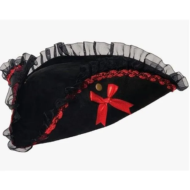 Tri Corner Lace Pirate Hat