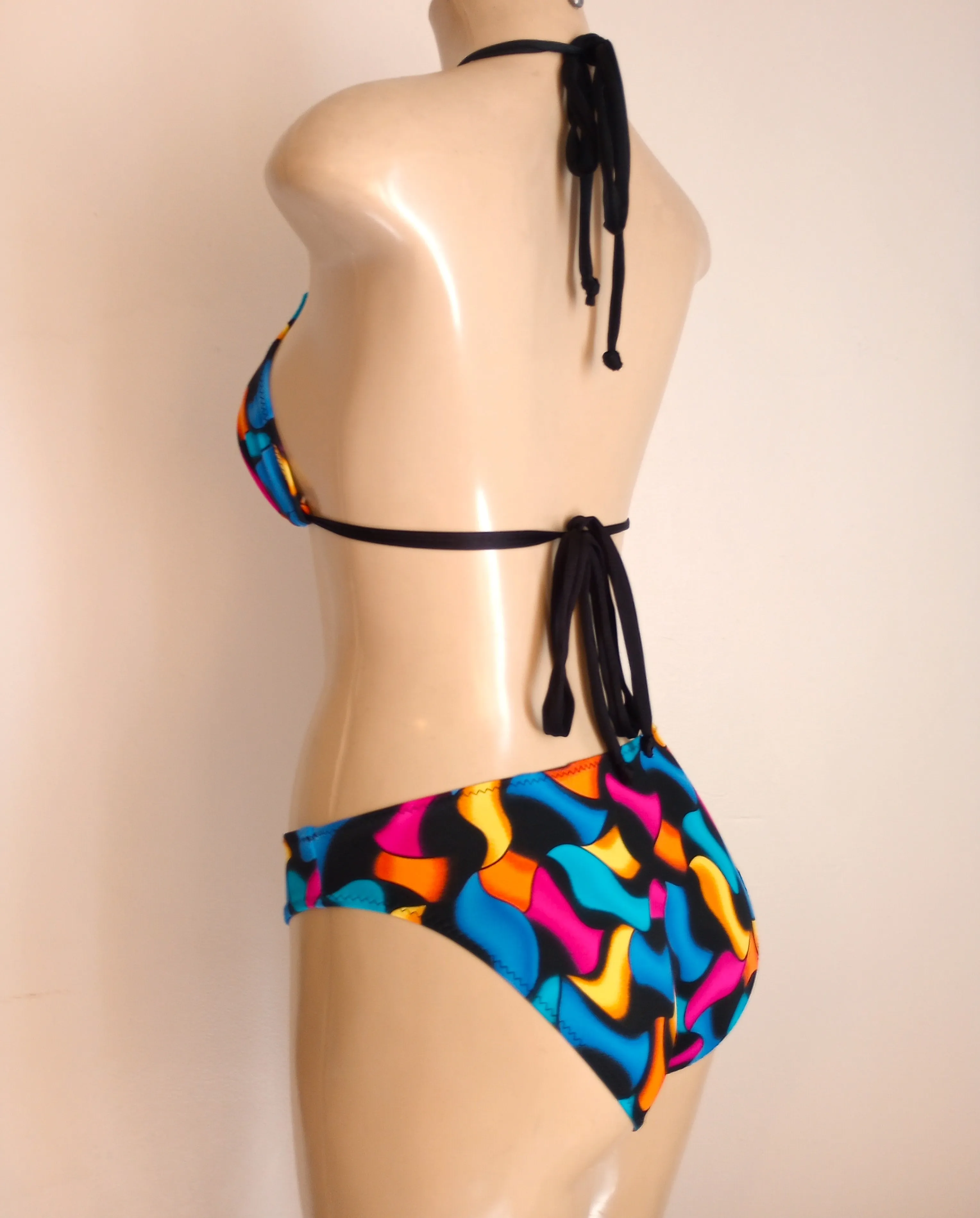 Triangle Bikini Halter Top and Timeless Bikini Bottom